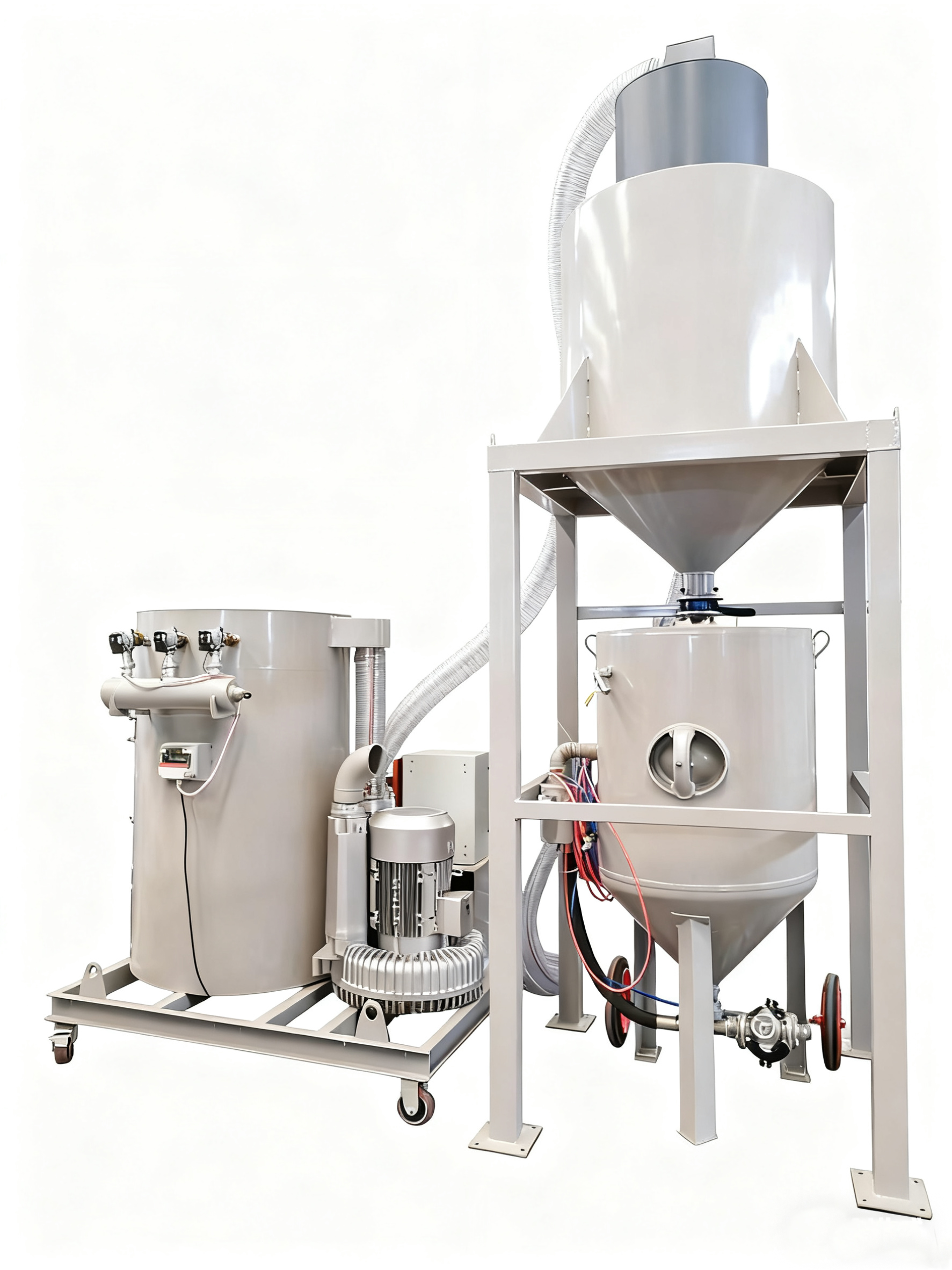 18.5 KW Portable Abrasive Media Recycling Vacuum Sand Suction Machine